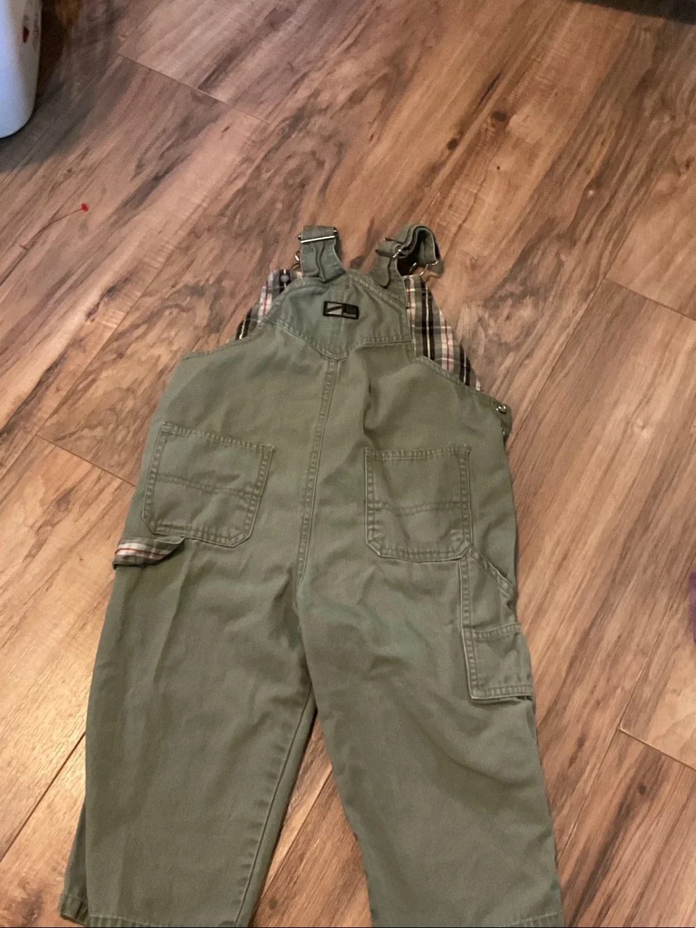 The Children's Place Olive Green Cargo Overalls